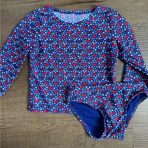 Vineyard Vines Kids Bikini - Blue and Red Whale Pattern